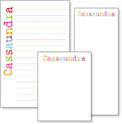 Queen Bee Personalized Note Pads - Painted Bright Set (NP-PB)